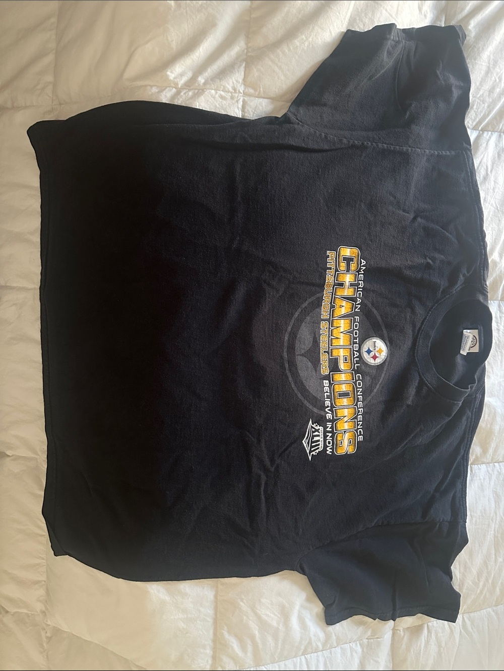 Delta Black and Gold Steelers AFC Champions Short-Sleeve Tee
